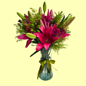 arreglo floral rosa