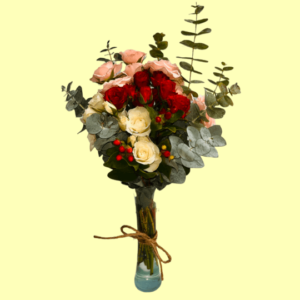 mini rosas arreglo