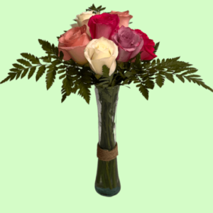rosas colores arreglo